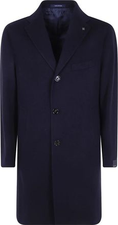 Tagliatore Single-Breasted Coats - Heren - Mantel - Blauw - M - Jassen