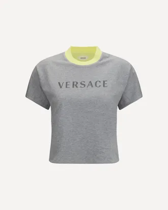Versace T-shirt in cotone con logo Woman 40