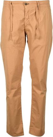 Daniele Alessandrini Broeken, Heren, Bruin, W32, Katoen, Grijze Katoen Elastaan Broek