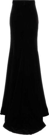 Costarellos Velvet Maxi Skirt - Black