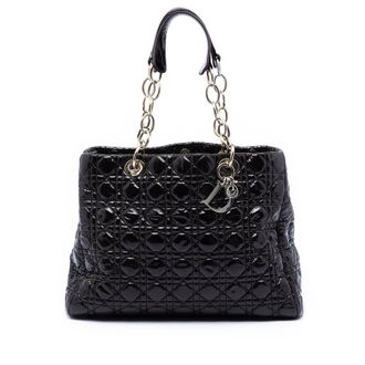 Dior Pre-owned Dior Large Patent Cannage Lady Dior Soft Shopping Tote Ladies 7W7VQLP7MKZII9HQ