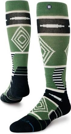 Stance Temple Mid Wool Snow Skisocken - Unisex | oliv