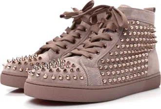Christian Louboutin Pink VV Spike Trainers Size 41