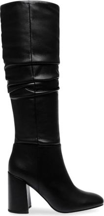 Steve Madden Heeled Boots - Dames - Laarzen met Hak - Zwart - 38 1/2 EU - Leer - Schoenen