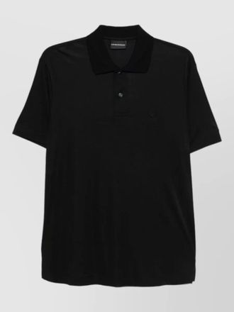 Emporio Armani straight cut polo shirt short sleeves collar