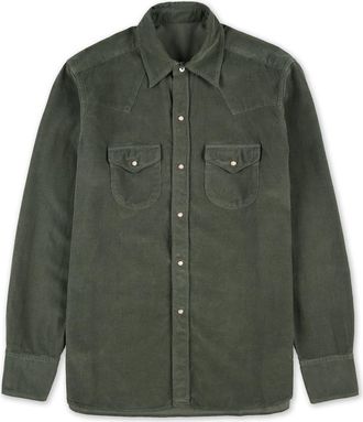 Fortela Ntex Texan Corduroy Shirt in Green at Nordstrom, Size Xx-Large Eu
