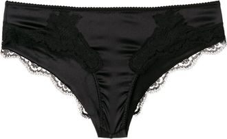 Dolce & Gabbana Satin Briefs With Lace Details