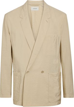Christophe Lemaire Double-breasted Silk-blend Jacket - Off White - 50 (IT50 / L)