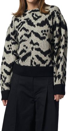Ulla Johnson Nalla Pullover Sweater In Onyx