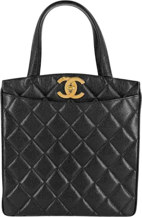 Chanel Black Handbag Tote Bag (Pre-Owned)