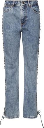 Rotate Straight Jeans - Dames - Regular Fit Jeans - Blauw - W26 - Katoen - Jeans