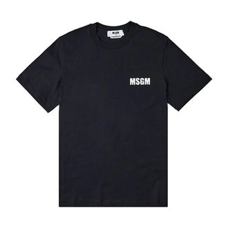 Msgm T-Shirts, female, Black, Size: XL T Shirt