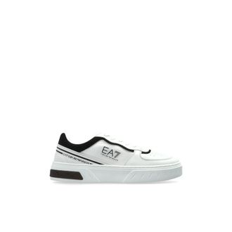 Emporio Armani Premium Court Sneakers - Heren - Sneakers - Wit - 41 1/3 EU - Schoenen