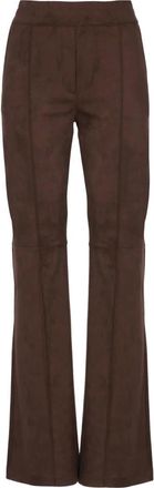 D.exterior Pantaloni Palazzo in Velluto - - Trousers - Donna - Marrone - S