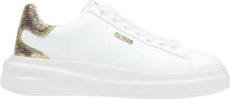 Guess Sportieve leren slip-on sneakers met veters - Dames - Sneakers - Wit - 37 EU - Leer - Schoenen