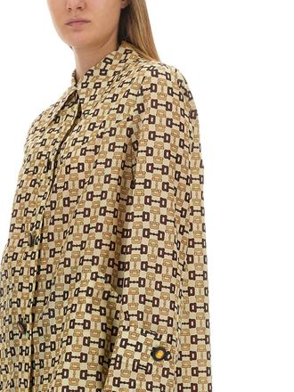 Gucci Horsebit Print Raincoat - Multicolor