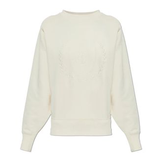 Anine Bing Harry Gekrompen Signet Sweatshirt - Dames - Sweatshirts - Beige - XS - Katoen - Hoodies & sweatvesten