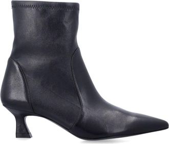 Stuart Weitzman Black Leather Classic Boots