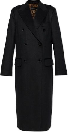 Dolce & Gabbana Abrigo de Cachemira con Abertura Central - Coats - Mujer - Negro - XS