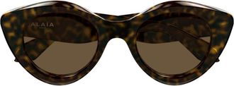 Alaia AA0091S Tortoiseshell Pattern Cat-Eye Sunglasses