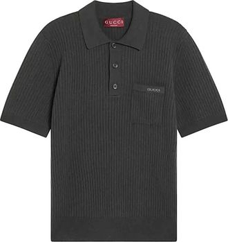 Gucci Polo - male - Gucci - Round-neck Knitwear - Gray - M - Knitwear