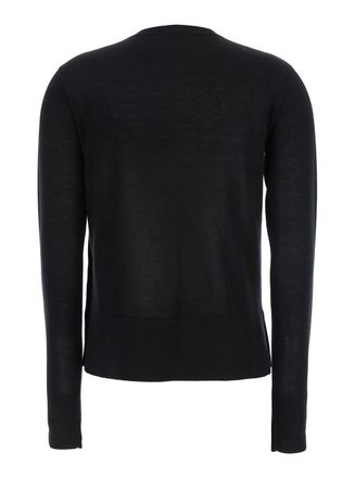 Toteme Lyocell Blend Cardigan - Black