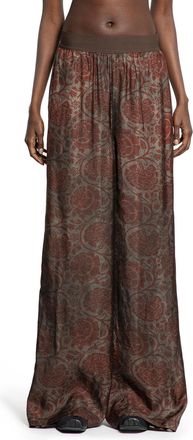 Uma Wang Pansy Printed Pants