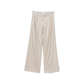 Brunello Cucinelli Shimmer-effect Pleated Trousers