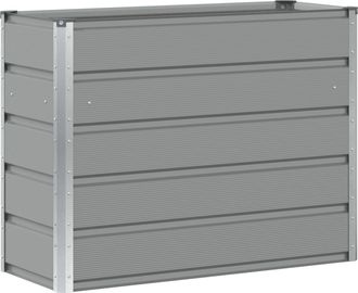 vidaXL Jardinera Gris Claro 100 X 40 X 75 Cm Acero Vidaxl