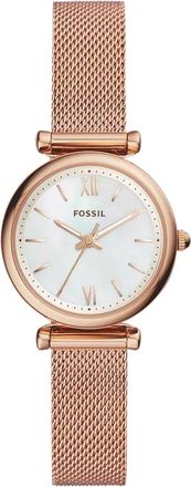 Fossil Womens Carlie White Dial Watch