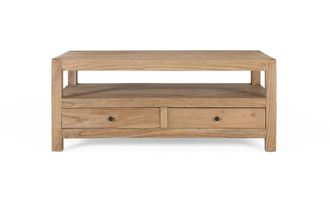 Giner&Colomer Mesa de centro mindi de madera de 110 cm