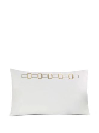 Frette embroidery bicolor bedding set - White