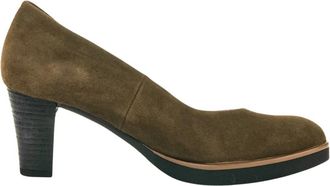Gabor Pumps met blokhak - Dames - Pumps - Groen - 35 1/2 EU - Leer - Schoenen