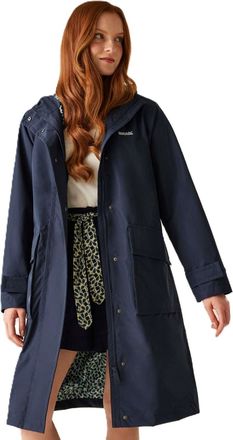 Regatta Womens Orla Kiely Mac II Waterproof Jacket - Navy(Jasmin Flower Blue - 10