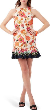 Trina Turk Berry Border Sleeveless Cotton Dress in Beige Multi at Nordstrom Rack, Size 10