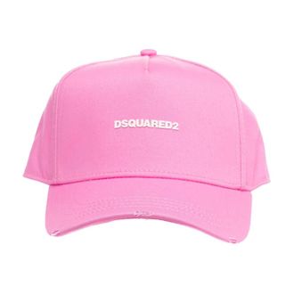 Dsquared2 Hats & Caps, female, Pink, ONE SIZE, Pink Baseball Cap Accessories