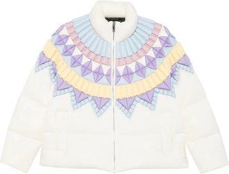 RAXXY Piumino trapuntato geometrico - - Jackets - Donna - Bianco - S