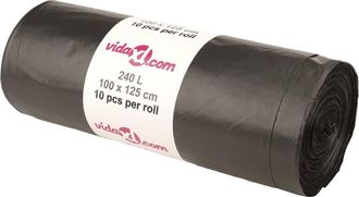 vidaXL Bolsas De Basura Negras 150 Unidades 240 L Vidaxl