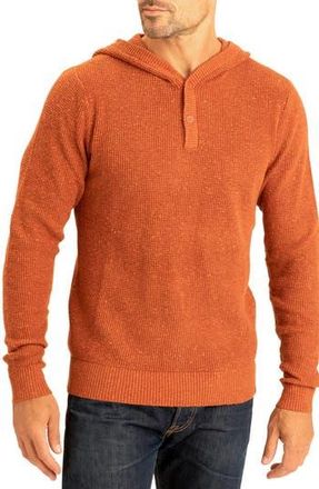 Threads 4 Thought Trim Fit Waffle Knit Henley Hoodie in Monarch at Nordstrom Rack, Size Xx-Large