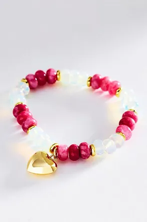 Holst + Lee Gem Heart Bracelet