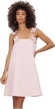 Y.A.S Y.a.s, Kleedjes, Dames, Roze, M, Polyester, Yasdouce Strap Midi Jurk