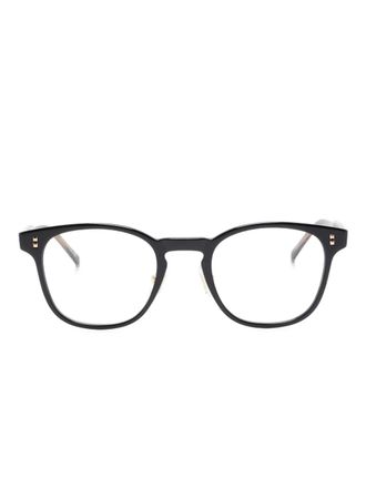 Dunhill round-frame glasses - unisex - Recycled Acetate - 49 - Black