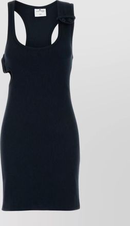 Courrèges mini cotton dress bow detail