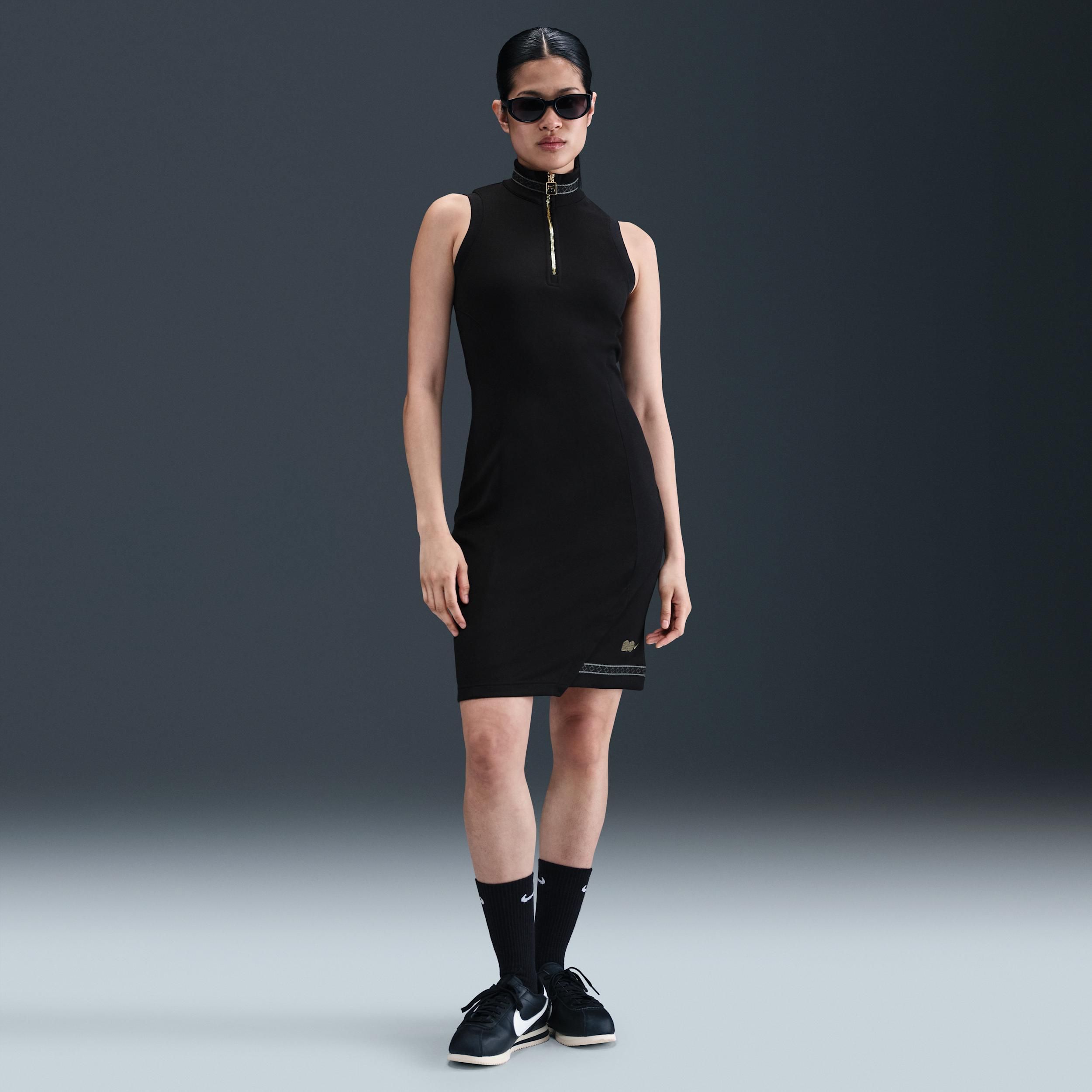 ワンピース VERSACE FW24 MINI DRESS BAROCCO KNIT (10156651A10004 1KD70) Versace Heritage baroque-print Silk Minidress | Black