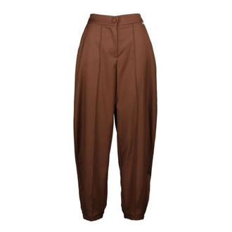Am&eacute;lie & Am&eacute;lie Pantalones Anchos - Trousers - Mujer - Marr&oacute;n - XL