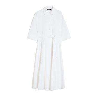 Max Mara Shirt Dresses, female, White, Size: 2XS Wkdpadana Dress