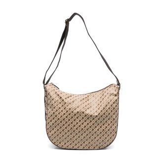 Gherardini Shoulder Bags, female, Brown, Size: ONE SIZE Silk & Nylon