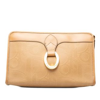 Dior Pre-owned Dior Diorissimo Trotter Coated Canvas Clutch Ladies LE1NGXYCFZGIIY3Z