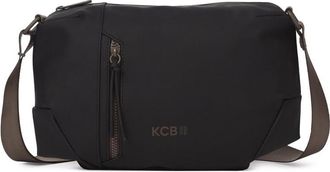 KCB Large Cord Crossbody Bag | Large Capacity and Organization | Multipurpose Zippered Pockets | Durable Material | Adjustable Handles | 100% Vegan, Black