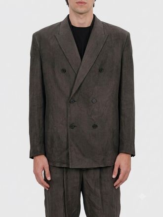 Diesel Blazer doppiopetto in viscosa con collo a rever e maniche lunghe